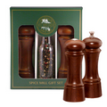 6" Elegance Walnut Pepper Mill/Salt Shaker Gift Set